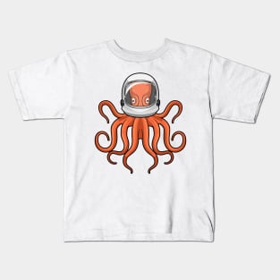 Octopus as Astronaut Kids T-Shirt